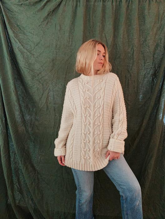 Oversized Fisherman Sweater | A Touch of Vintage | Los Angeles, CA