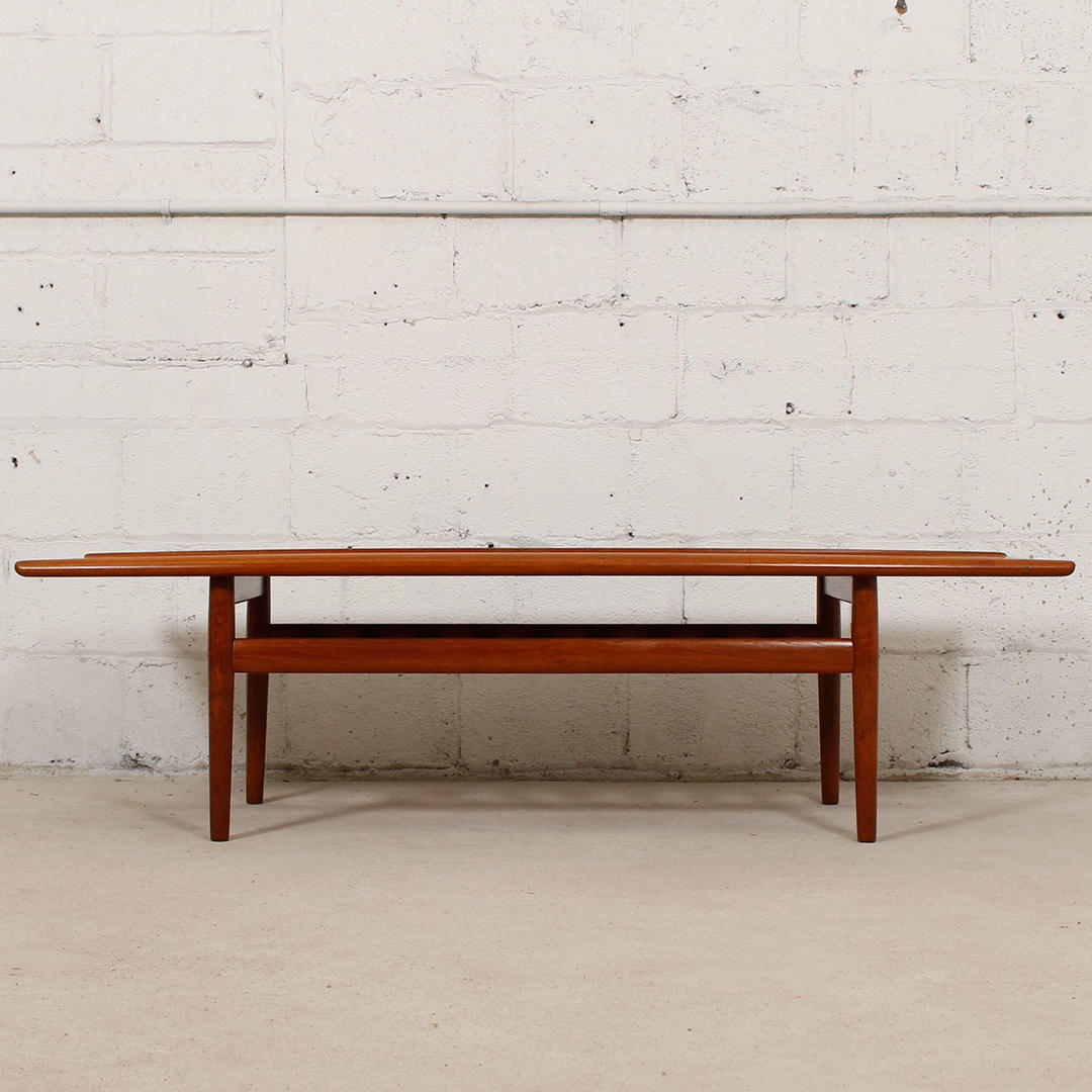 Grete Jalk Large Danish Teak Surfboard Coffee Table Modern Mobler