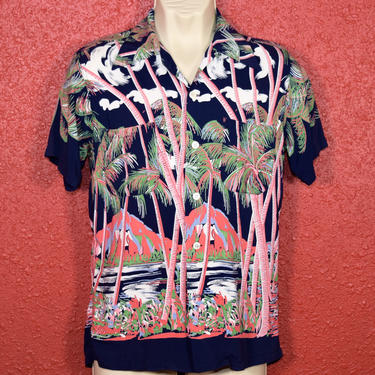 Late 1940s / Early 1950s Navy Rayon Duke Kahanamoku From Here 