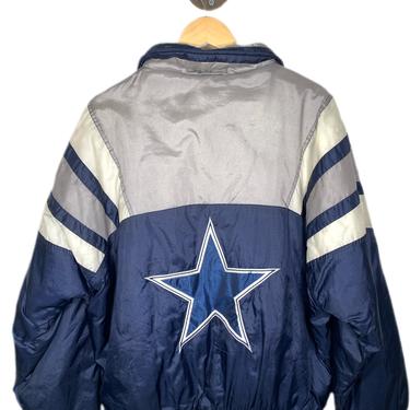 1990's DALLAS COWBOYS CHALK LINE SATIN VARSITY JACKET XL - Classic American  Sports