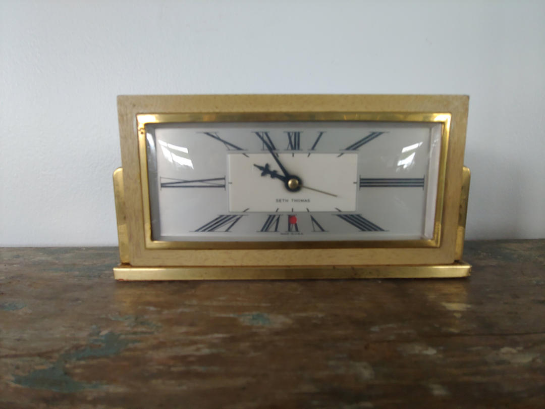 Vintage Seth Thomas Baxter 4e Desk Mantle Clock By Modandozzie