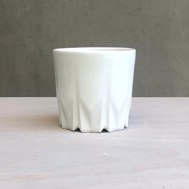 Porcelain Ceramic &quot;Stealth&quot; Cup  -  Glossy Snow 