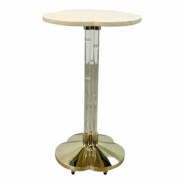 Caracole Modern Bamboo Acrylic Drinks Table/Accent Table Prototype