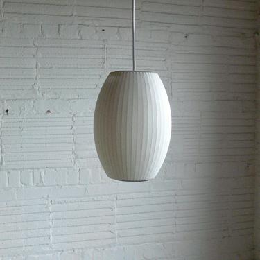 George Nelson for Modernica Small Cigar Ball Pendant Lamp (2 Available) 