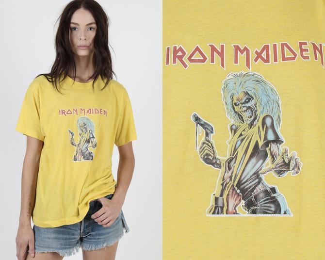 Vintage 1981 Iron Maiden T Shirt / 80s Eddie Heavy Metal Rock /, American  Archive