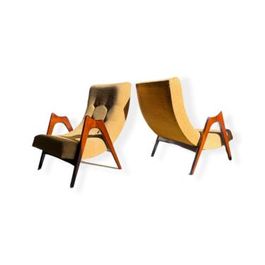 Pair Mid-Century Modern Lounge Chairs by Adrian Pearsall