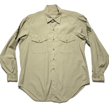 トップス U.S. MARINE CORPS 60s USMC Vintage 1960s US Marine Corps Cotton Poplin Uniform Shirt