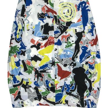 Jil Sander - Multicolor Abstract Printed Cotton Skirt Sz 2