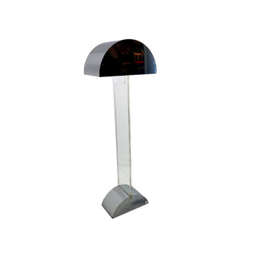 #5492 Pierre Cardin Chrome &amp; Lucite Floor Lamp