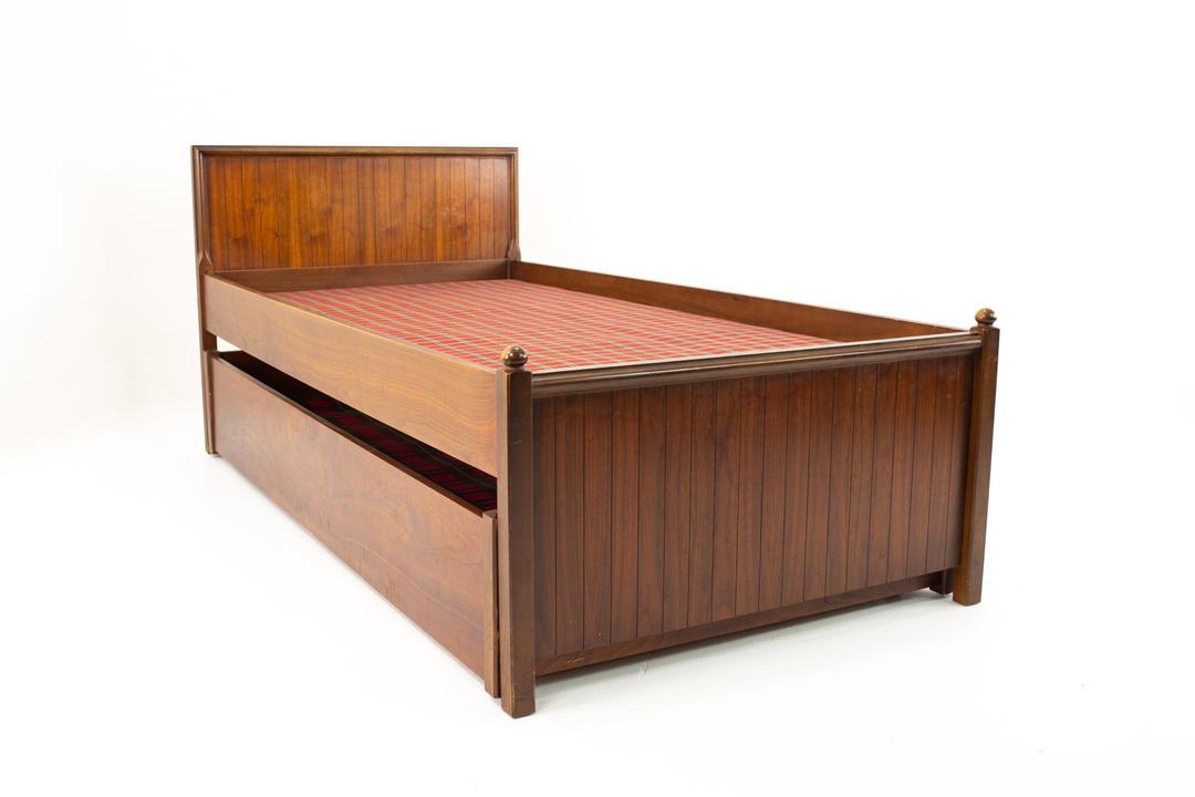 Lane Mid Century Trundle Bed mcm Modern Hill Countryside, IL