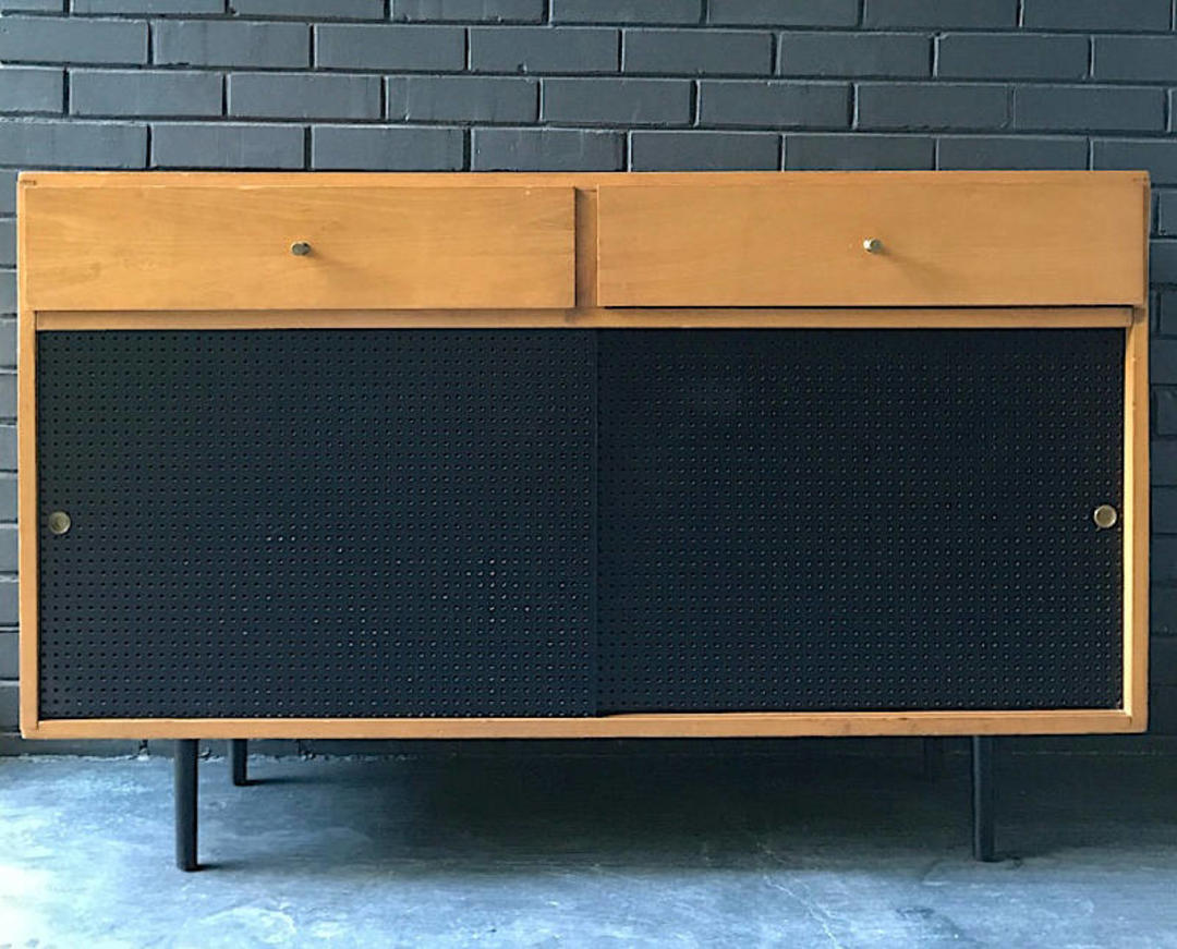 Vintage Mid Century Modern Studio Craft Credenza Cabinet