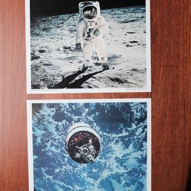 Vintage official Nasa pictures -set of 2 