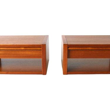 Modernist Poul Hundevad Teak Floating Shelf/Tables