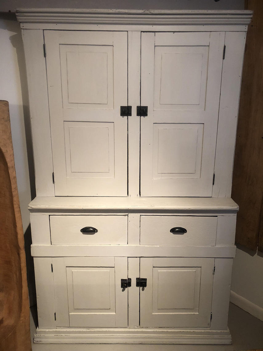 Antique Stepback Hutch Cabinet Cupboard Painted Free Aldie Va