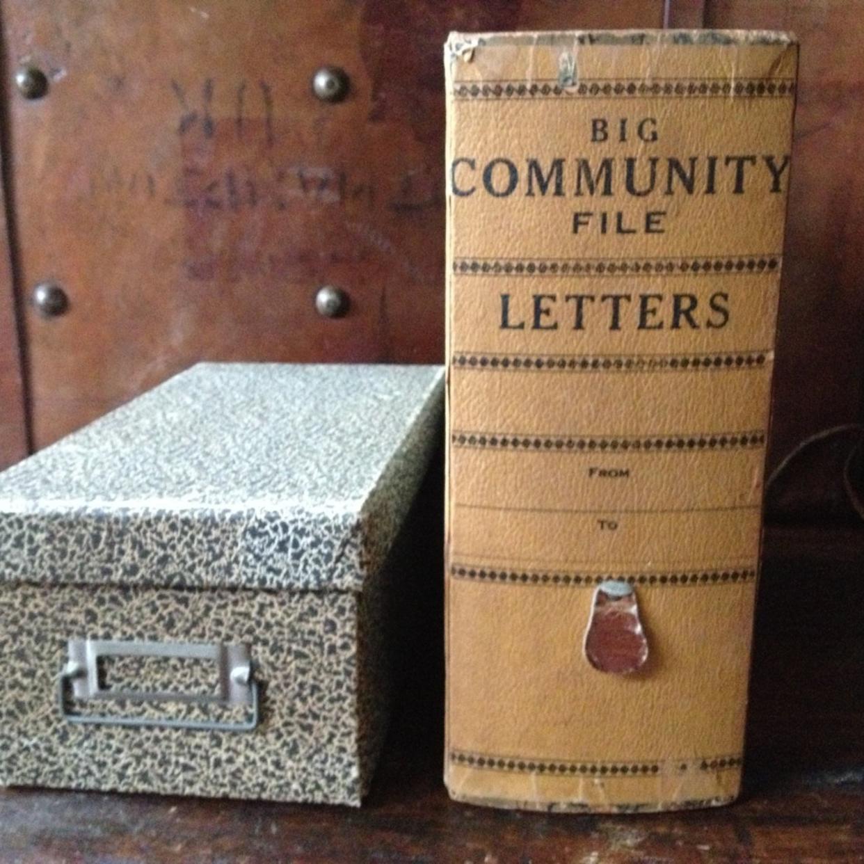 Vintage 1940s ~ Retro Office Cardboard Large File Letter | Jan's