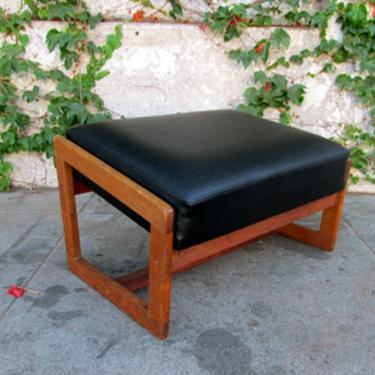 Mid Century Angled Foot Stool