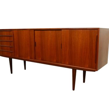 Teak Credenza Erling Torvits for Knud Nielsen Model 26 Danish Modern Sideboard 