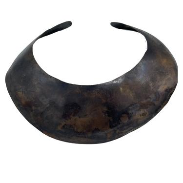 Ann Biederman 90s Hand Hammered Metal Collar