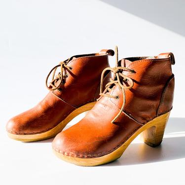 Sven Handmade Leather Clog Boot, sz. 6-6.5