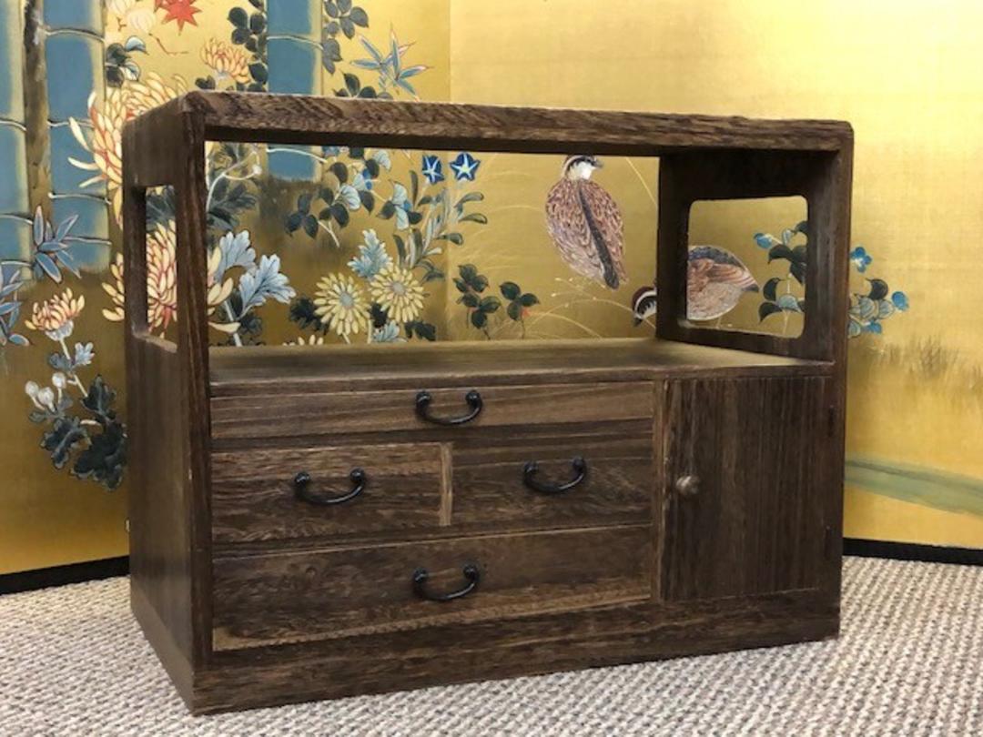 Japanese Vintage Cha Tansu Tea Chest Kuraya Japanese Antiques San