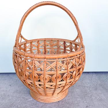 Rattan Circle Basket