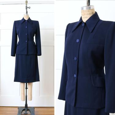 1940s navy blue outlet skirt