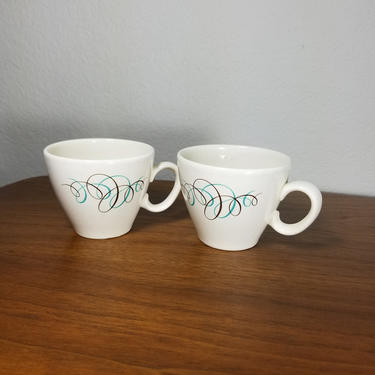 Set of 2 Taylor, Smith and Taylor String Pattern Pebbleford Mugs 
