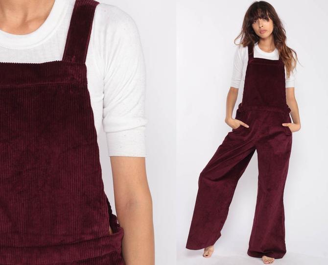 Corduroy bell cheap bottom overalls