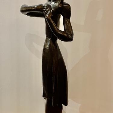 Bronze Dancing Figure by Cubist Sculptor Joseph Csaky