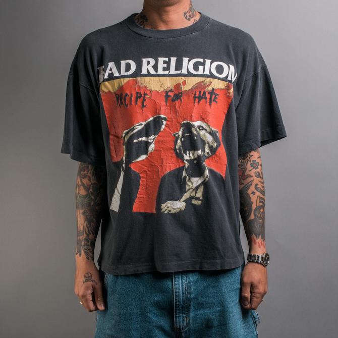 Vintage 1993 Bad Religion Recipe For Hate European Tour T-Shirt