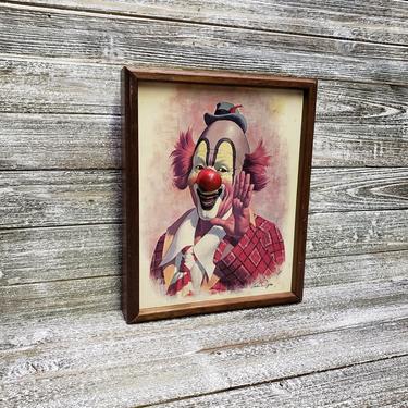Vintage Clown Music Box, Carnival Clown Wall Art, | A GoGo