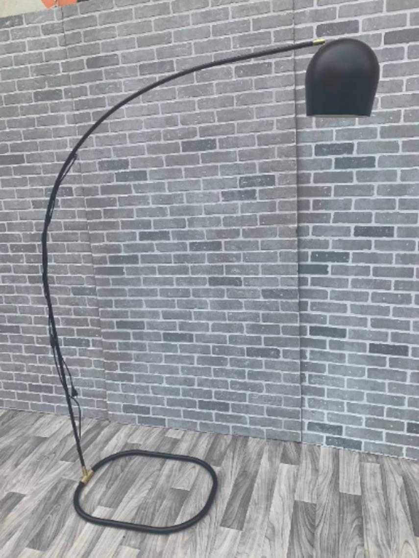 Mid Century Modern Danish Arc Floor Lamp By Bolia Vintage Grind House Chicago Il