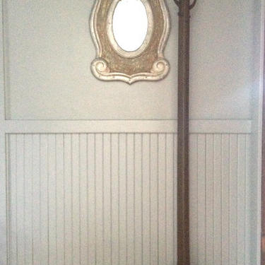 Vintage industrial metal free standing office coat rack hall tree  **** READ LISTING before purchasing*** 