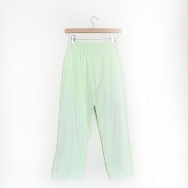 Pastel Lime 90s Cropped Pants 