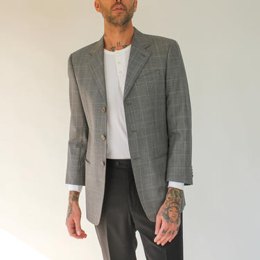 Vintage 90s Giorgio Armani Gray and Light Blue | The Vault 1969