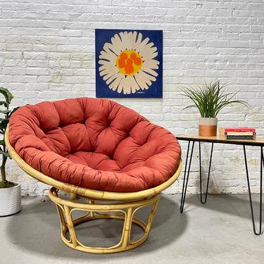 VIntage BOHO styled PAPASAN Rattan Lounge CHAIR 