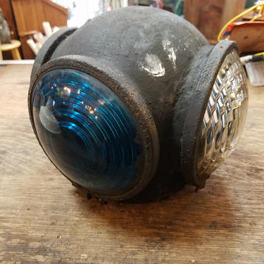 Antique Railway Signal Light. 9 in