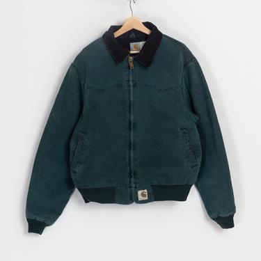 Vintage Carhartt Green Corduroy Collar Jacket - Men's | Flying