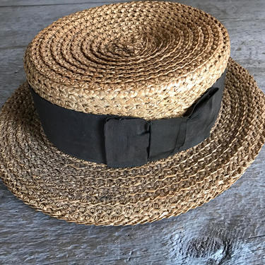 Antique store boater hat