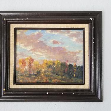 1970s H. Weston Arnold &quot; Down in the Wajchung Hills&quot; Expressionist Landscape Painting 