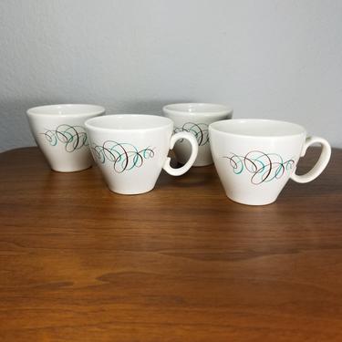 Set of 4 Taylor, Smith and Taylor String Pattern Pebbleford Mugs 