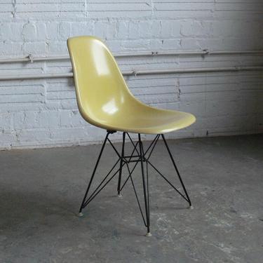 Eames for Herman Miller Original Eiffel Base Side Chair-DSR (2 Available) 