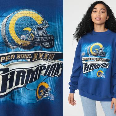 St Louis Rams Shirt 1999 Super Bowl Football Sweatshirt 90s Nfc Jumper 00s Sports Top Vintage Extra Large xl 