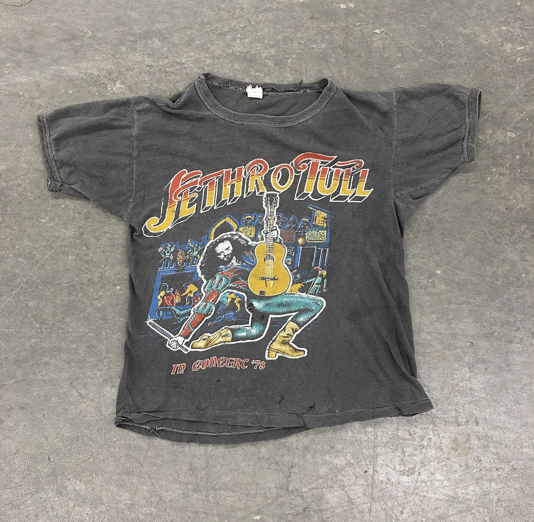 80s JETHRO TULL バンドT ブラック ビンテージ USA製 VTG Jethro Tull band black T-shirt Cotton All sizes | eBay