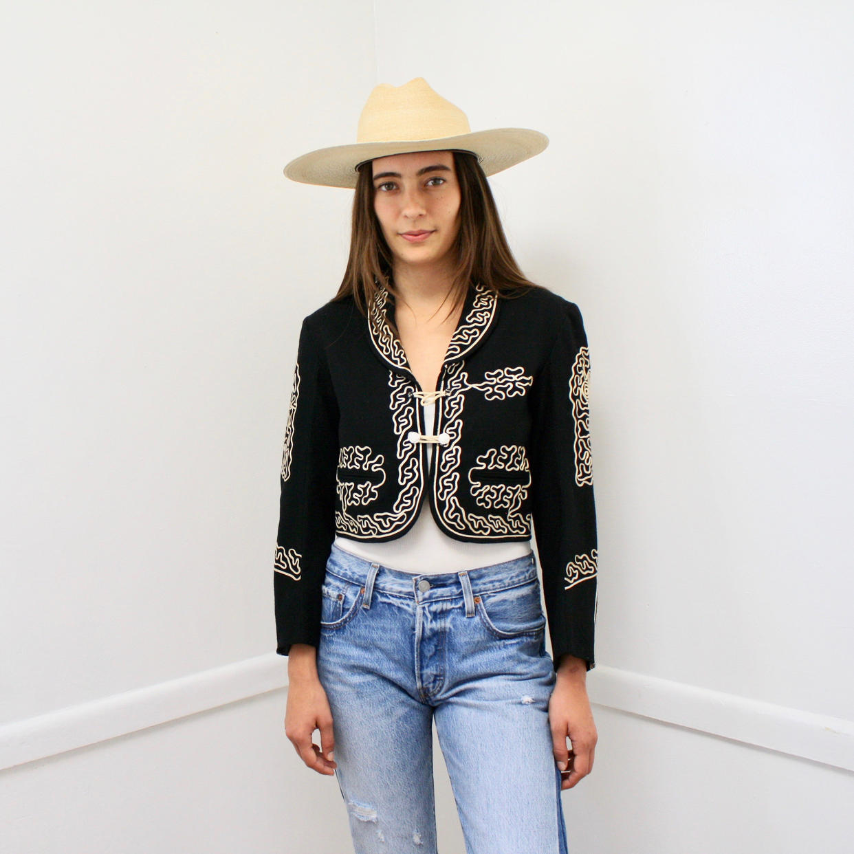 Mariachi Charro Jacket // vintage 70s cropped 1970s boho | Fenix 