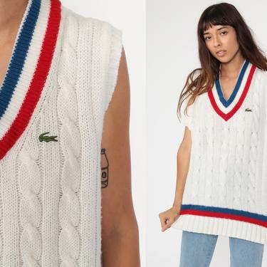 70s Lacoste Top Tennis Vest Tank White | Shop Exile | Tucson, AZ