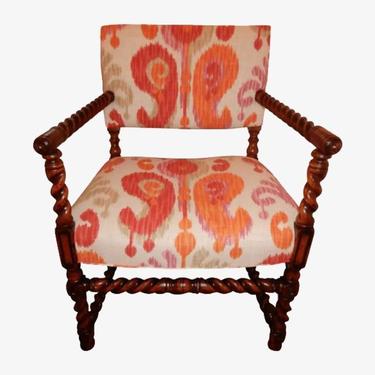 Barley Twist 1880s George Hunzinger Oak Arm Chair Hand Crafted