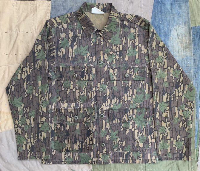 GNARLY 1980s Treebark Camo Jacket Small Hunting Camouflage