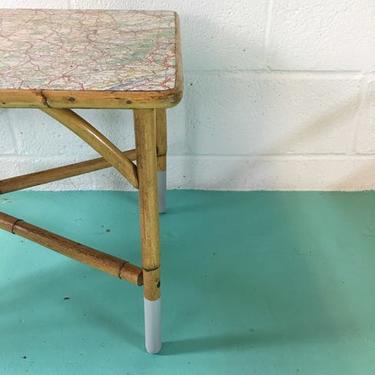 Vintage Bamboo Coffee Table