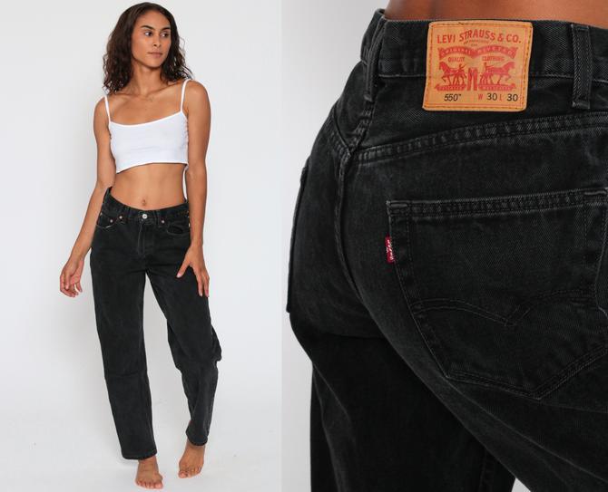 90s Black Levis Jeans 30 Levis Mom Jeans High Waist Shop Exile Tucson AZ